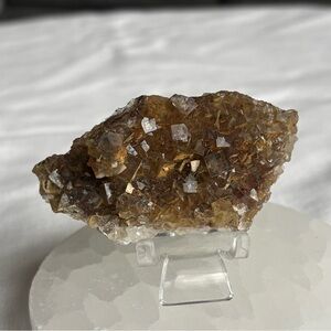 Moscano mine double sided yellow fluorite and dolomite